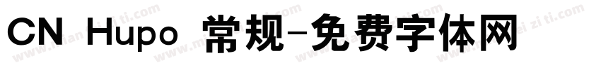 CN Hupo 常规字体转换